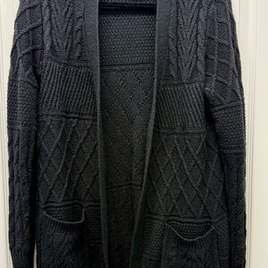 Faded Glory Women's Dark Gray Textured Cardigan